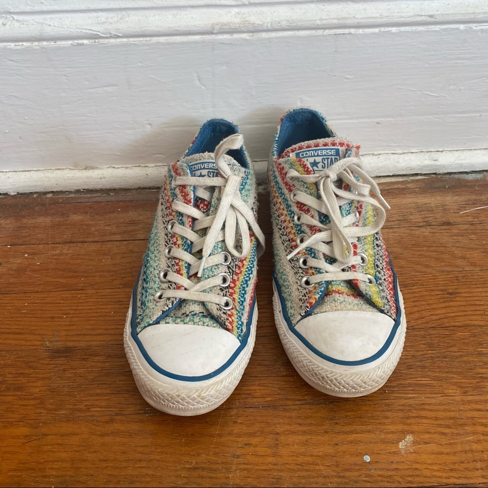 Converse Woven striped colorful sneakers 8